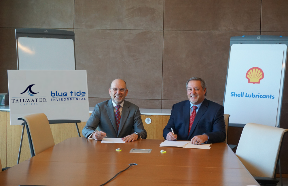 BlueTide sign Shell agreement